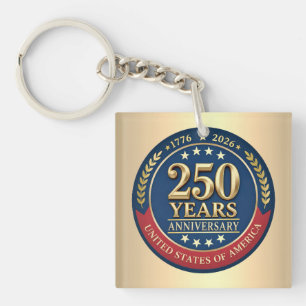 250th Anniversary USA Patriotic   1776–2026 Keychain