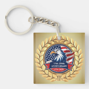 250th Anniversary USA Patriotic   1776–2026 Keychain
