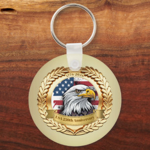 250th Anniversary USA Patriotic   1776–2026 Keychain