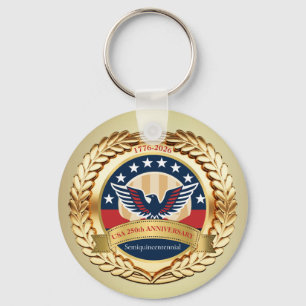 250th Anniversary USA Patriotic   1776–2026 Keychain