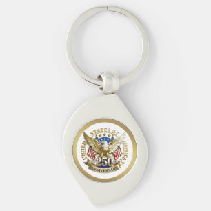 250th Anniversary USA Patriotic   1776–2026 Keychain