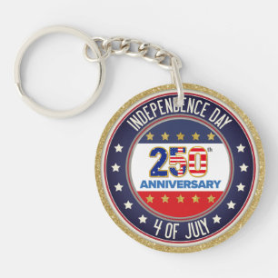250th Anniversary USA Patriotic 1776–2026 Keychain