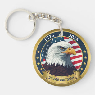 250th Anniversary USA Patriotic   1776–2026 Keychain