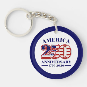 250th Anniversary USA Patriotic   1776–2026 Keychain