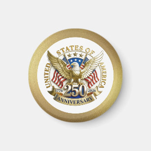 250th Anniversary USA Patriotic 1776–2026 Magnet