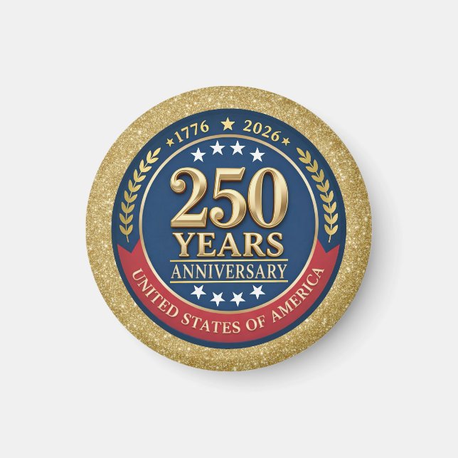 250th Anniversary USA Patriotic | 1776–2026 Magnet (Front)