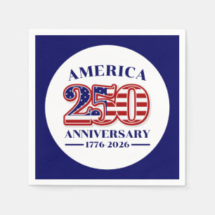 250th Anniversary USA Patriotic   1776–2026 Napkin