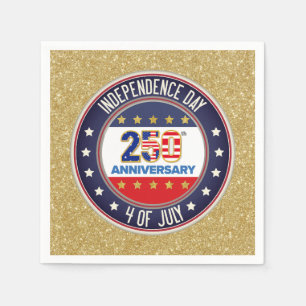 250th Anniversary USA Patriotic   1776–2026 Napkin