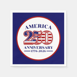 250th Anniversary USA Patriotic   1776–2026 Napkin