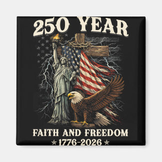 250th Anniversary Usa Patriotic 250 Years American Magnet
