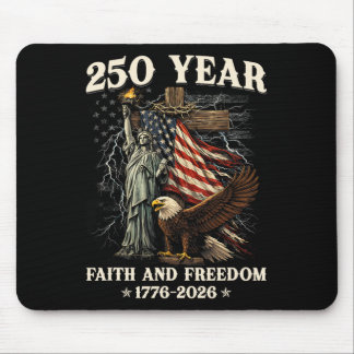 250th Anniversary Usa Patriotic 250 Years American Mouse Pad