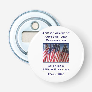 250th Anniversary USA Patriotic American Flags Bottle Opener