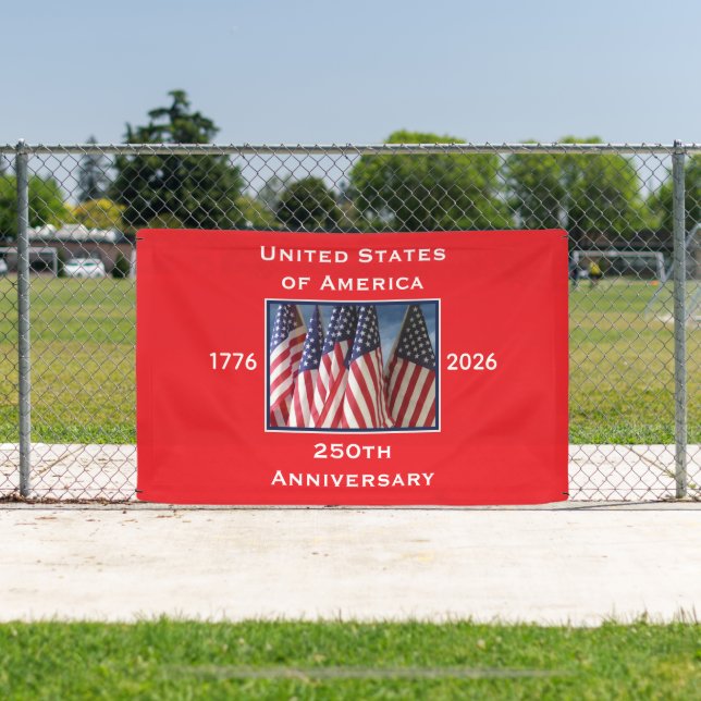 250th Anniversary USA Patriotic  Banner (Insitu)