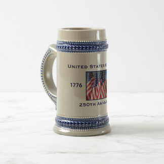 250th Anniversary USA Patriotic  Beer Stein