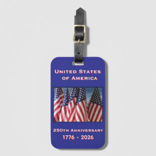 250th Anniversary USA Patriotic Commemorative Luggage Tag