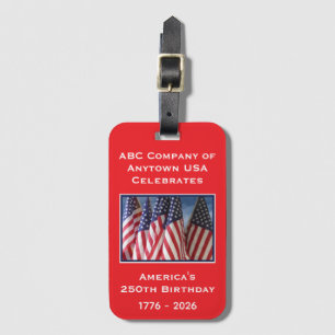 250th Anniversary USA Patriotic Commemorative Luggage Tag