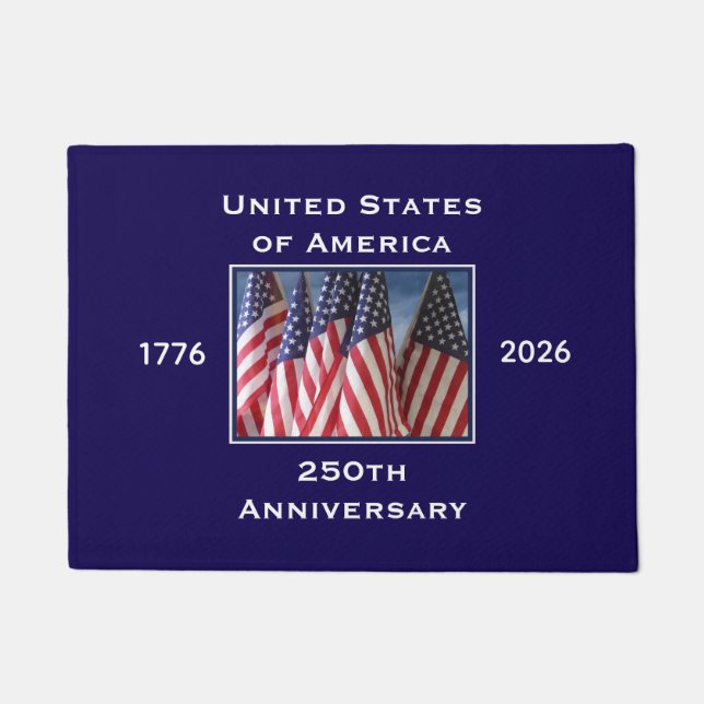 250th Anniversary USA Patriotic  Doormat (Front)