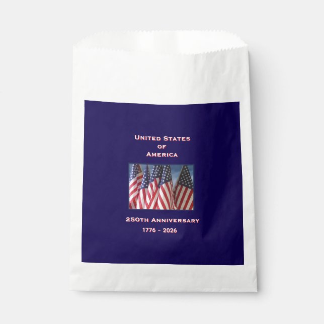 250th Anniversary USA Patriotic  Favour Bag (Front)