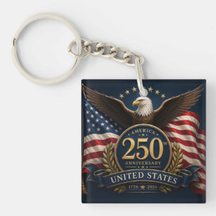 250th Anniversary USA Patriotic Keepsake Keychain