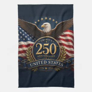 250th Anniversary USA Patriotic Keepsake Kitchen Towel