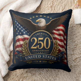 250th Anniversary USA Patriotic Keepsake Throw Pillow