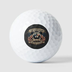 250th Anniversary USA Raccoon Vintage 4th of July Golf Balls