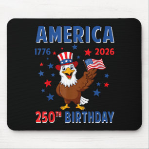 250th Birthday 250 American Years 1776 2026 USA Mouse Pad