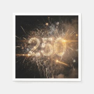 250th Birthday Firework Celebration Napkin