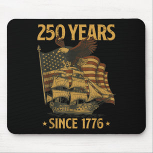 250th Birthday Independence Day Bald Eagle Patriot Mouse Pad