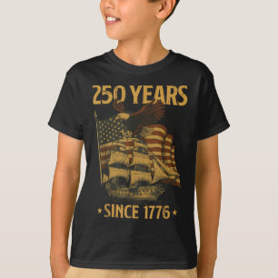 250th Birthday Independence Day Bald Eagle Patriot T-Shirt