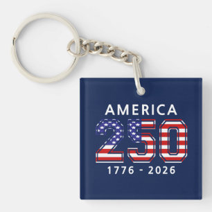 250th Birthday of the United States Keychain