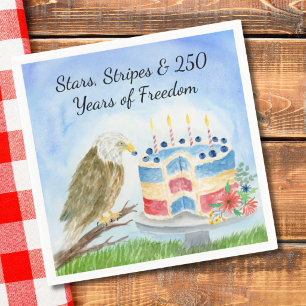 250th Independence Day Bald Eagle Napkin