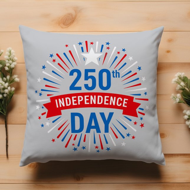 250th Independence Day Throw Pillow (Creator Uploaded)