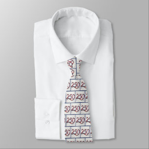 250th Patriotic Ribbon and Stars Tie