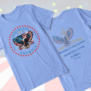 250th US God Bless America Blessed is the Nation Tri-Blend Shirt