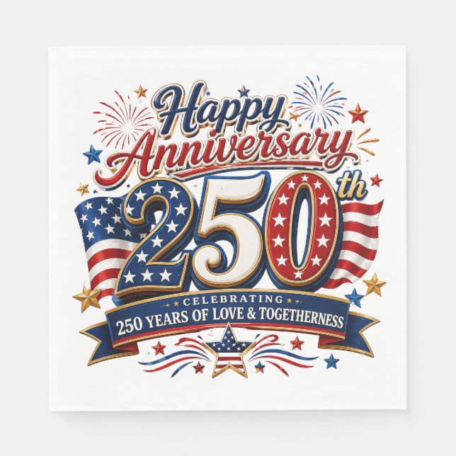 250th USA Anniversary  Napkin (Front)
