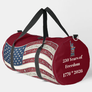 250th USA Anniversary Statue Of Liberty Patriotic Duffle Bag