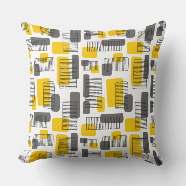 251215 - Amber and Grey Throw Pillow (Front)