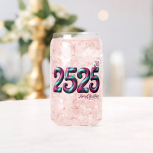 2525 Christmas DRINKWARE STYLE: PRINTED CAN GLASS 