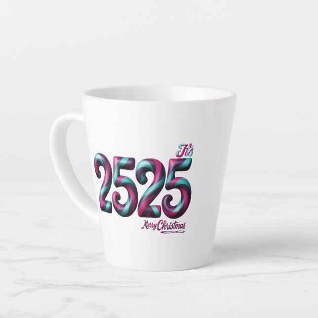 2525 Christmas LATTE MUG (Left Angle)