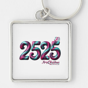 2525 Christmas PREMIUM SQUARE LARGE KEY CHAIN