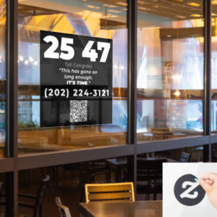 2547 WINDOW CLING