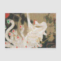 25. 老松白鳳図, 若冲 Pine-tree & Phoenix, Jakuchu