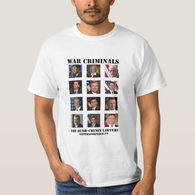 $25.00 War Criminals Tee (Front)
