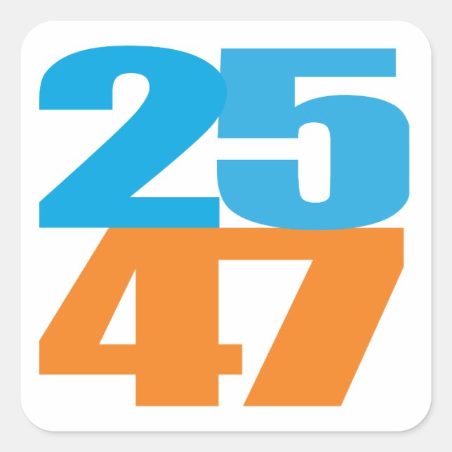 25 47 SQUARE STICKER (Front)