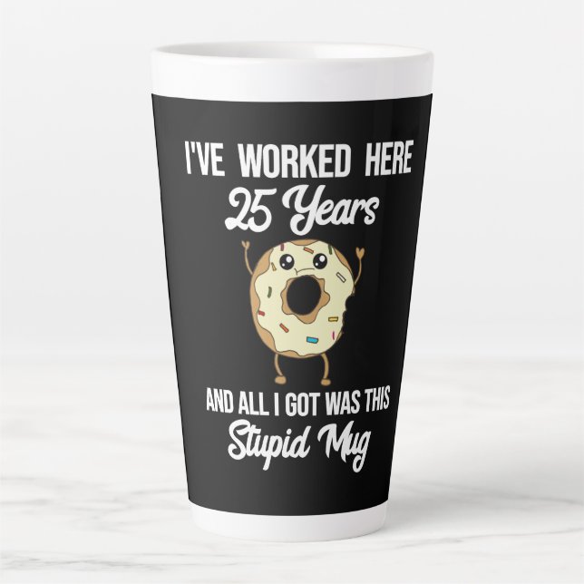 25 Anniversaire de travail Appréciation Mug (Devant)