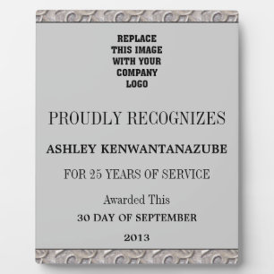 25 ans de plaque de service