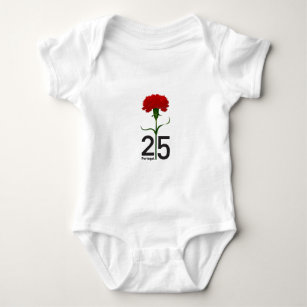 25 April, the Carnation Revolution, Portugal Baby Bodysuit