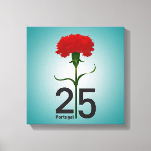 25 April, the Carnation Revolution, Portugal Canvas Print