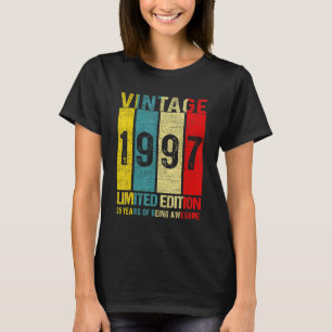 25 Birthday  Vintage 1997 Limited Edition 25 Year  T-Shirt
